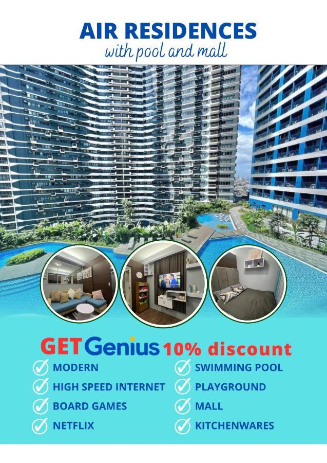 Apartment In Air Residences, Makati With Wifi, Netflix, Pool, Mall And More มะนิลา ภายนอก รูปภาพ